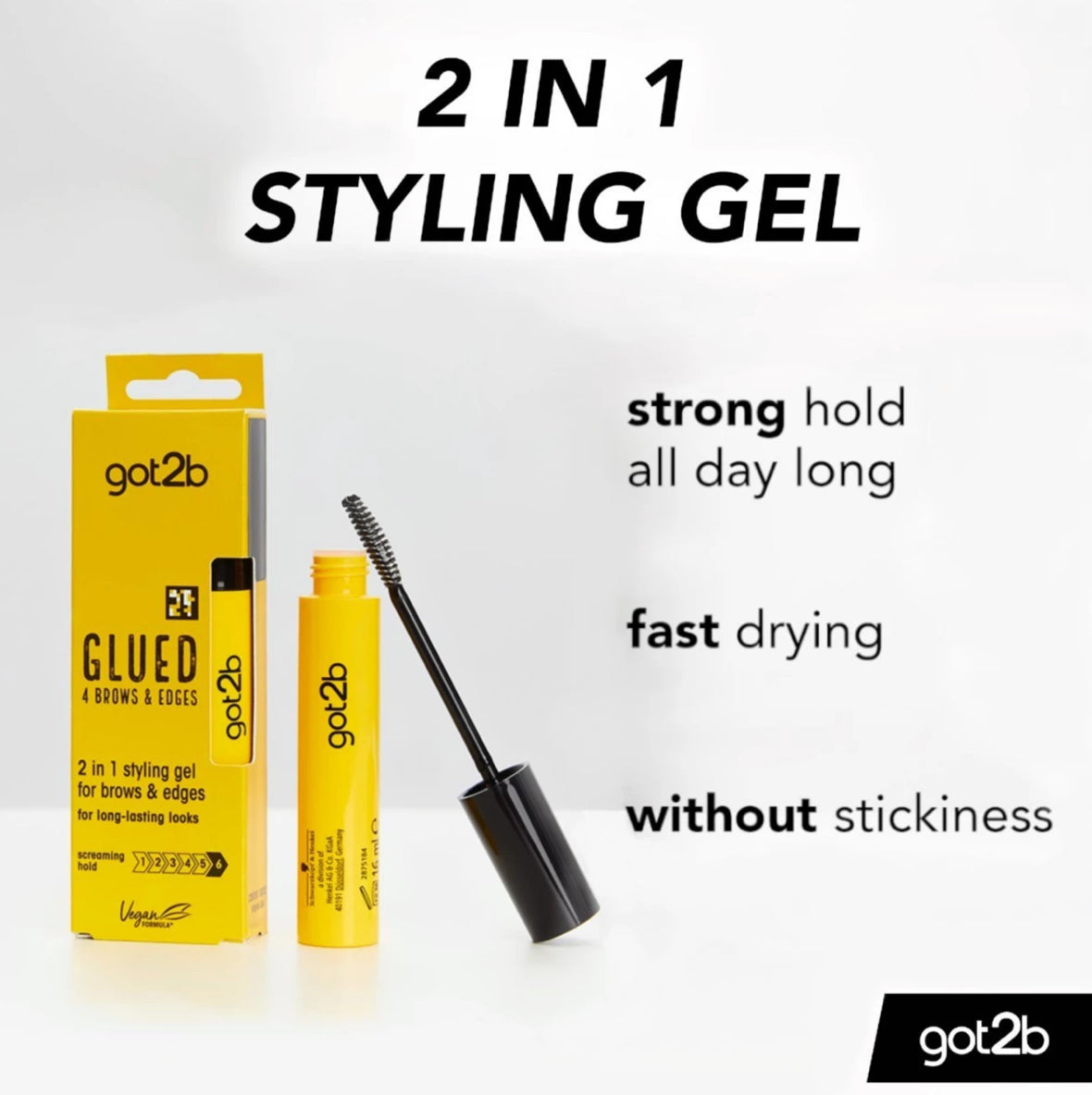 GLUED 4 BROWS & EDGES 2IN1 GEL (7966412603439)