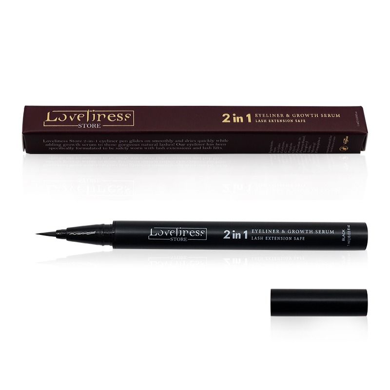 Loveliness 2 in 1 Eyeliner & Growth Serum Lash Extension Safe (7251007569967)