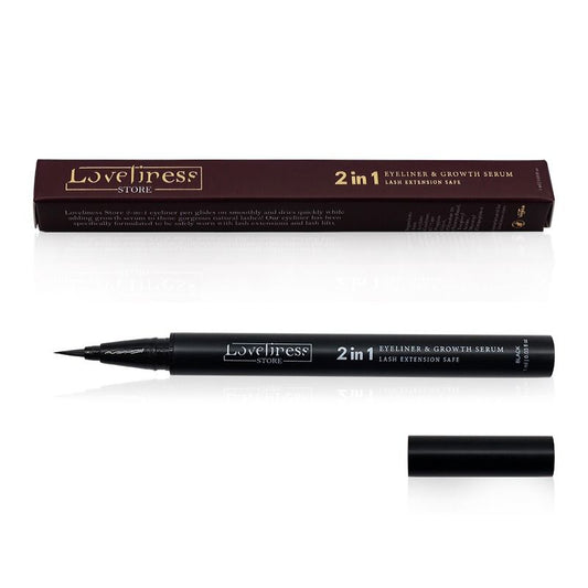 Loveliness 2 in 1 Eyeliner & Growth Serum Lash Extension Safe (7251007569967)