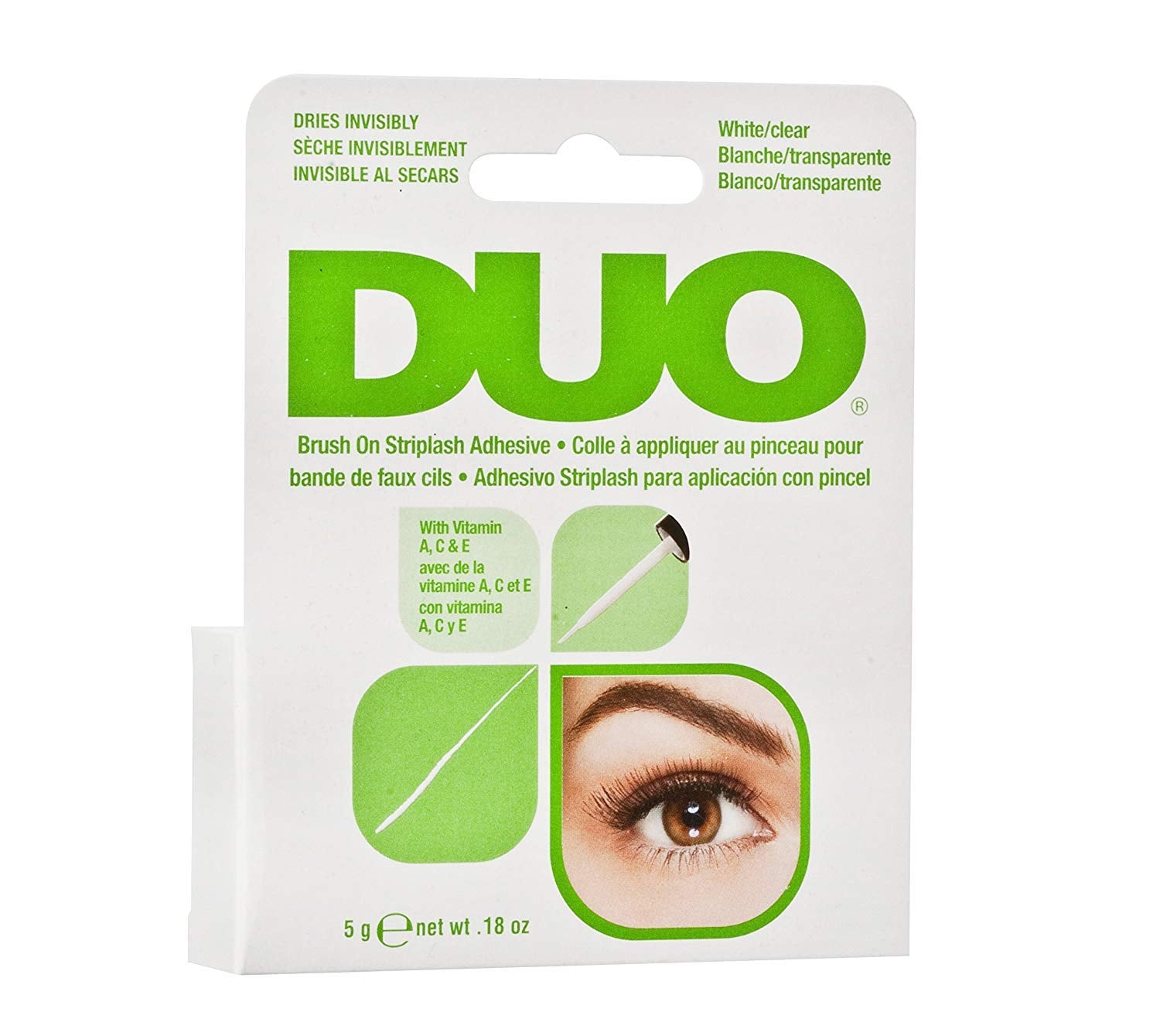 Duo Green Brush on Striplash White/Clear (4751645474863)