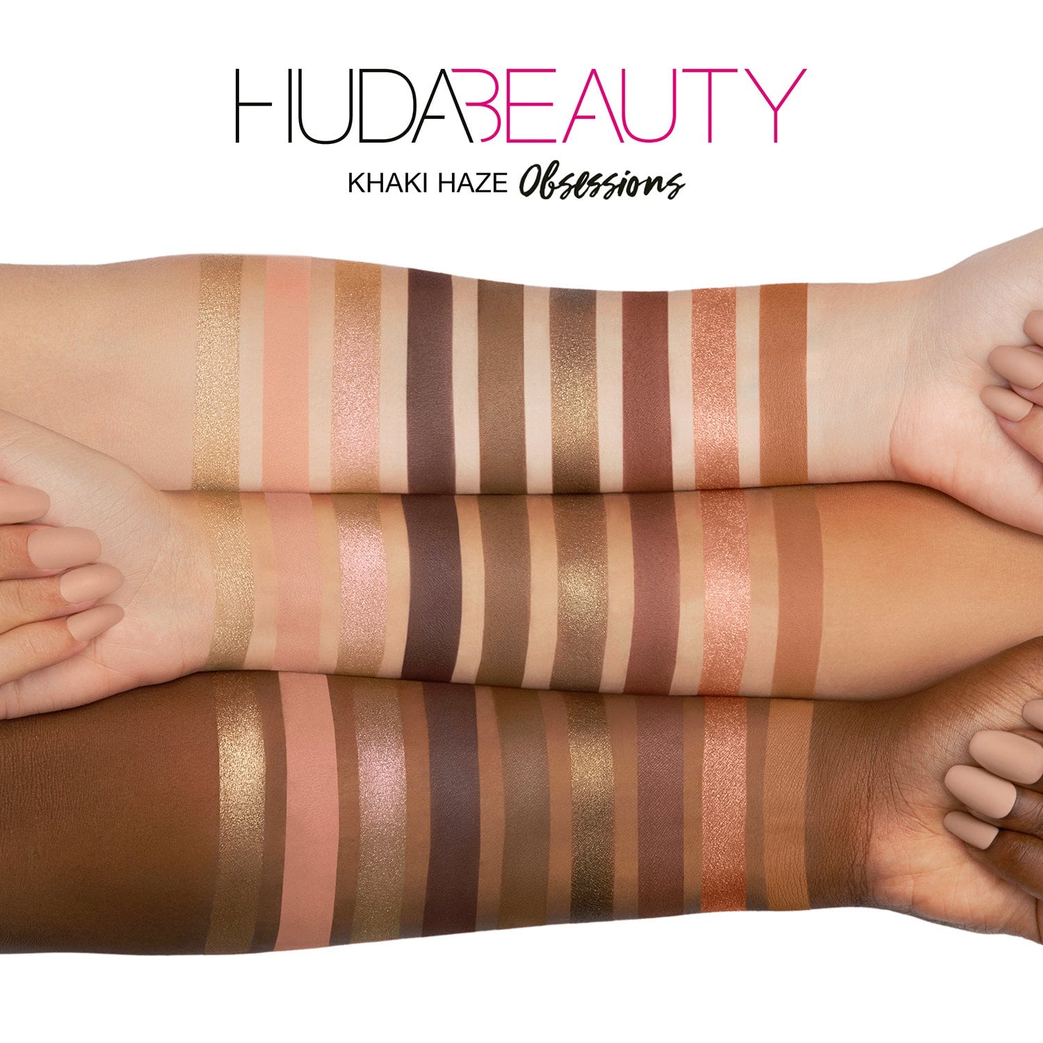 Huda Beauty Haze Eyeshadow Palette - Khaki (6588919316527)