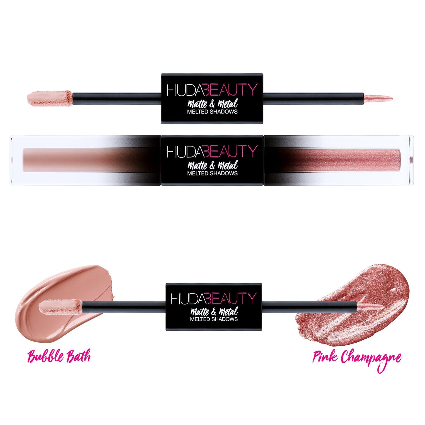 Huda Beauty Matte and Metal Melted Double Ended Liquid Eyeshadows (6875557330991)