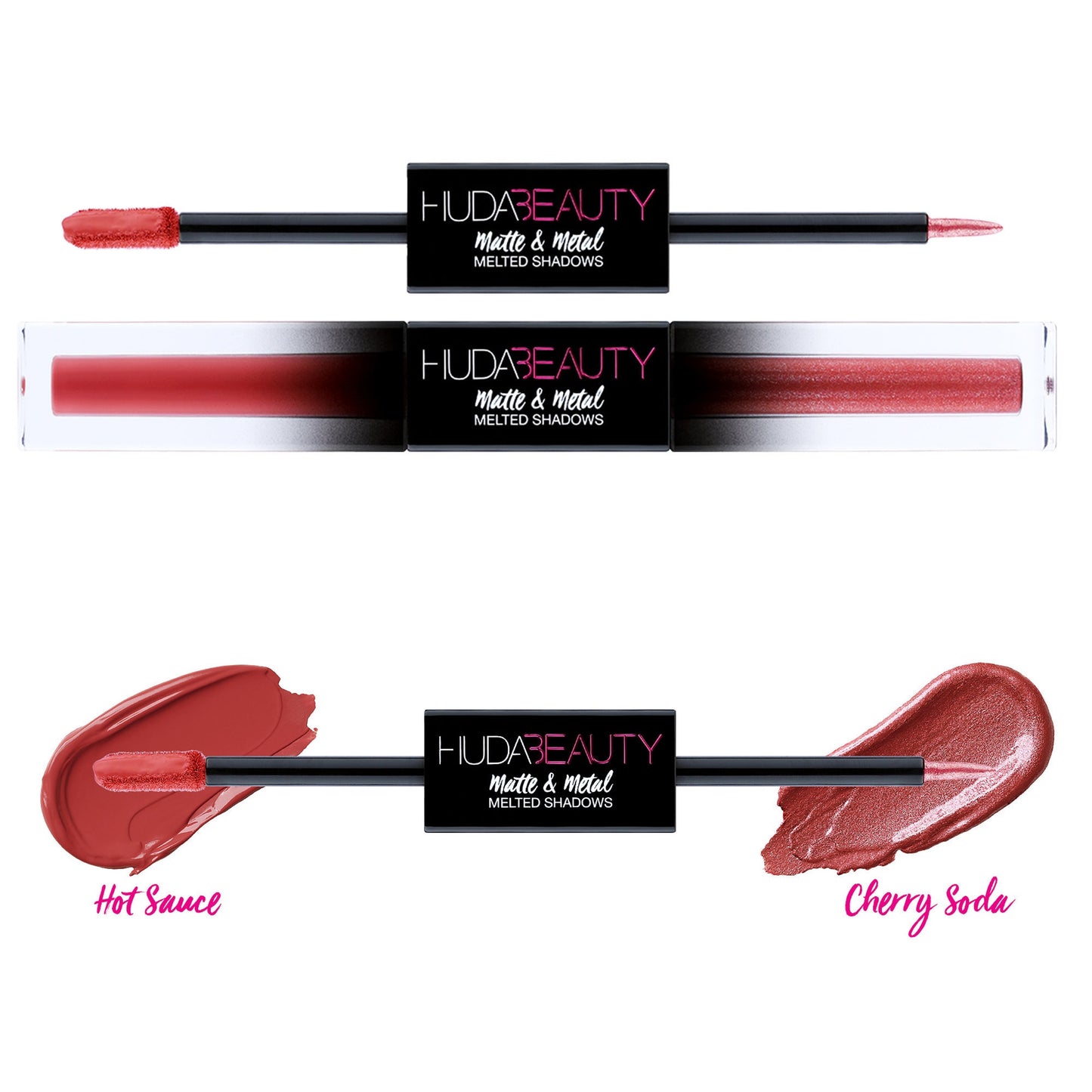Huda Beauty Matte and Metal Melted Double Ended Liquid Eyeshadows (6875557330991)