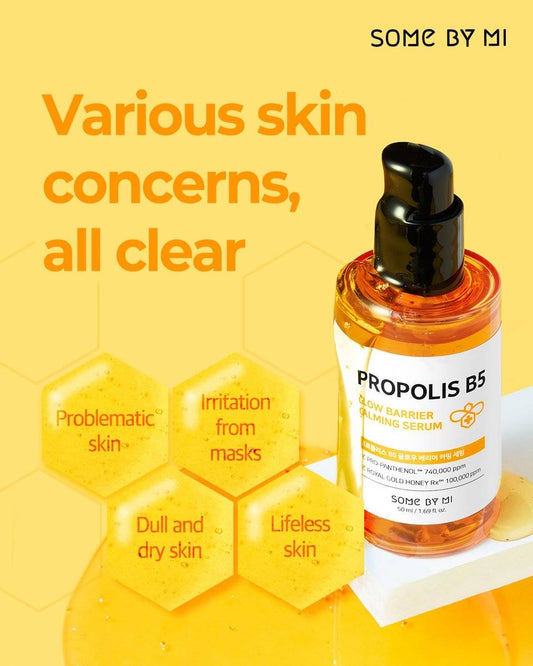 Some By Mi Propolis B5 Glow Barrier Calming Serum 50mL (7167198887983)