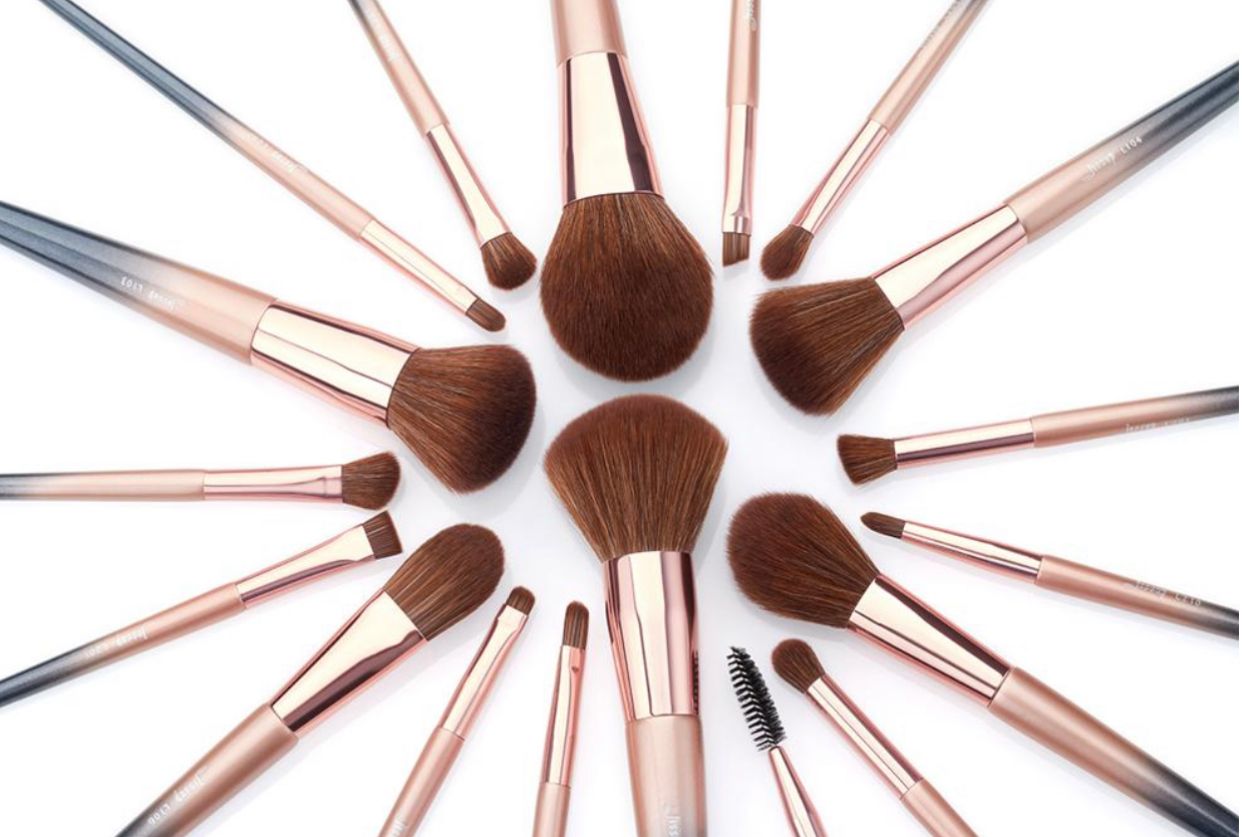 JESSUP T264 - 18pcs Starry Black Luxury Makeup Brush Kit (6755595223087)