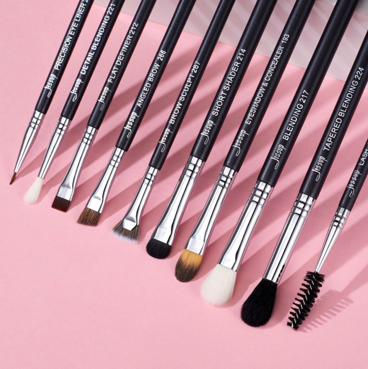 JESSUP T315 - 10pcs Eye Brush w/ Bag (6755591192623)