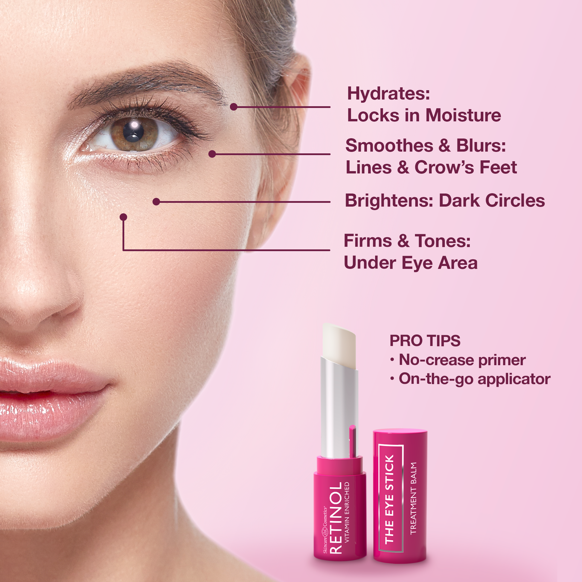 Hydrating Eye Stick Balm for Fine Lines and Smoother Skin (7623237992495)