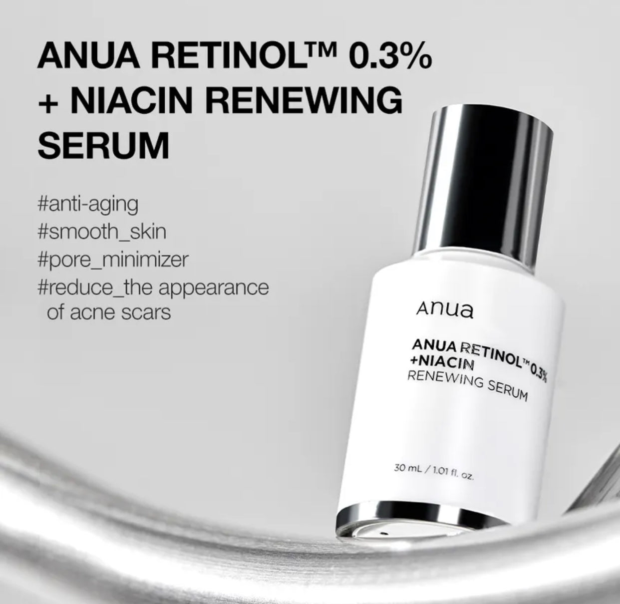 ANUA Retinol 0.3% + Niacin Renewing Serum (7791316336687)