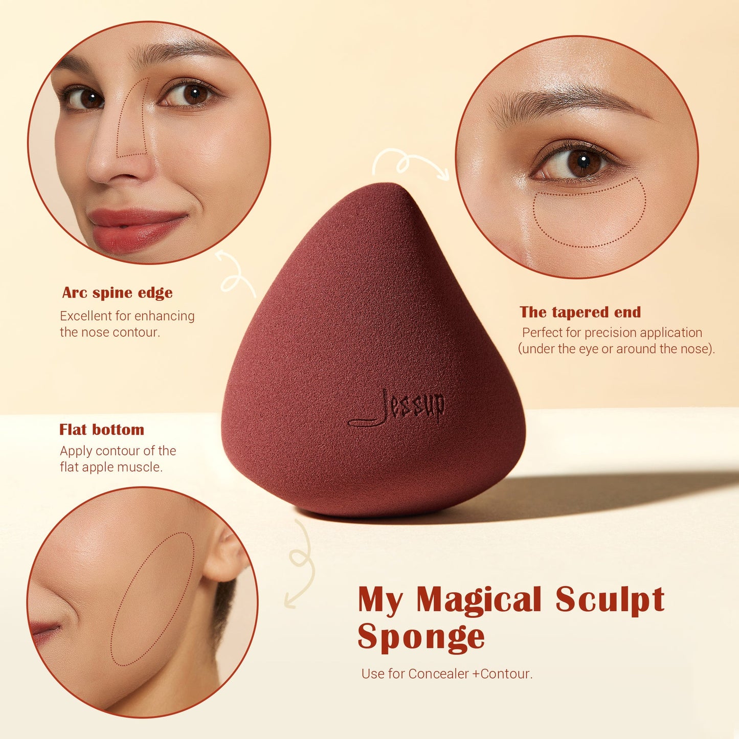 Makeup Sponge Set Face Soft Beauty Foundation Blender SP013 (7718393806895)