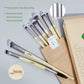 Eco-friendly Sustainable Eye and Brow Brush Set 8Pcs T328 (7718392823855)