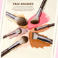 Brown Makeup Brushes Set Professional Premium Synthetic 15pcs T498 (7718378569775)