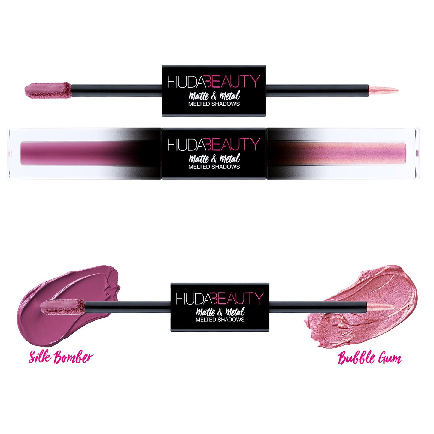 Huda Beauty Matte and Metal Melted Double Ended Liquid Eyeshadows (6875557330991)