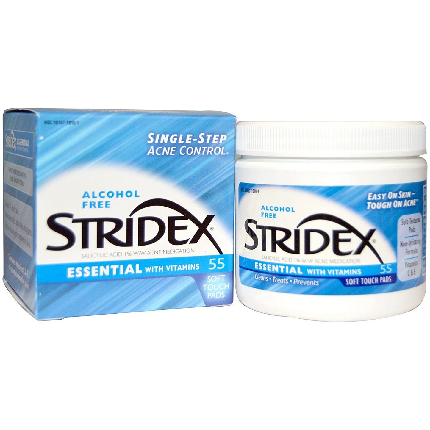 Stridex Essential with Vitamin (blue) 55 Soft Touch Pads (4762821754927)