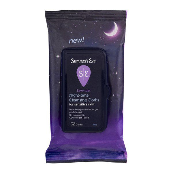 Summer's Eve Lavender Night Cleansing Cloth (4762841710639)